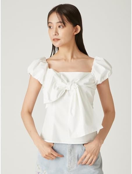 Amazon | リボンディテールトップス FWFB252014BLK0 | シャツ